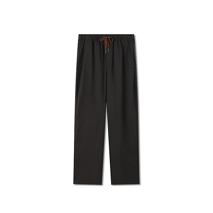 zegna linen tencel drawstring trousers